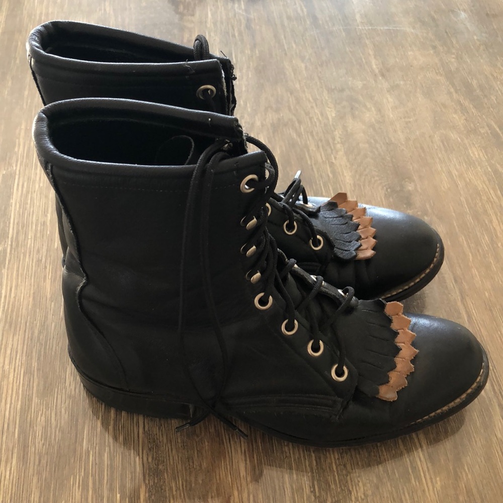 Laredo Cowgirl lace-up boots